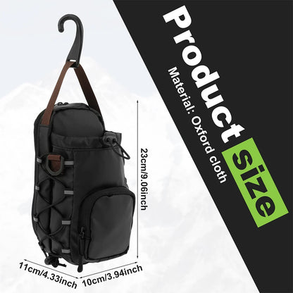 Magnetic Gym Sling Bag with Water Bottle Holder Gym Chest Pouch Gym Bottle Carrier Bag for Men Women Gym Accessories Organizer